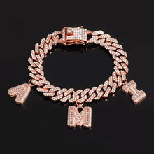 Load image into Gallery viewer, Icee Cuban Initial Bracelet