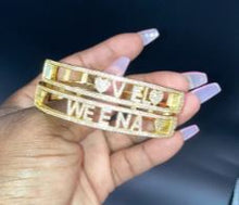 Load image into Gallery viewer, Gold Glacier Bangle