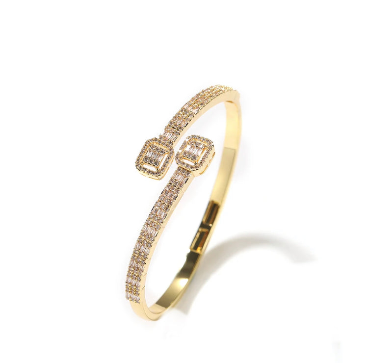 Square baguette bangle