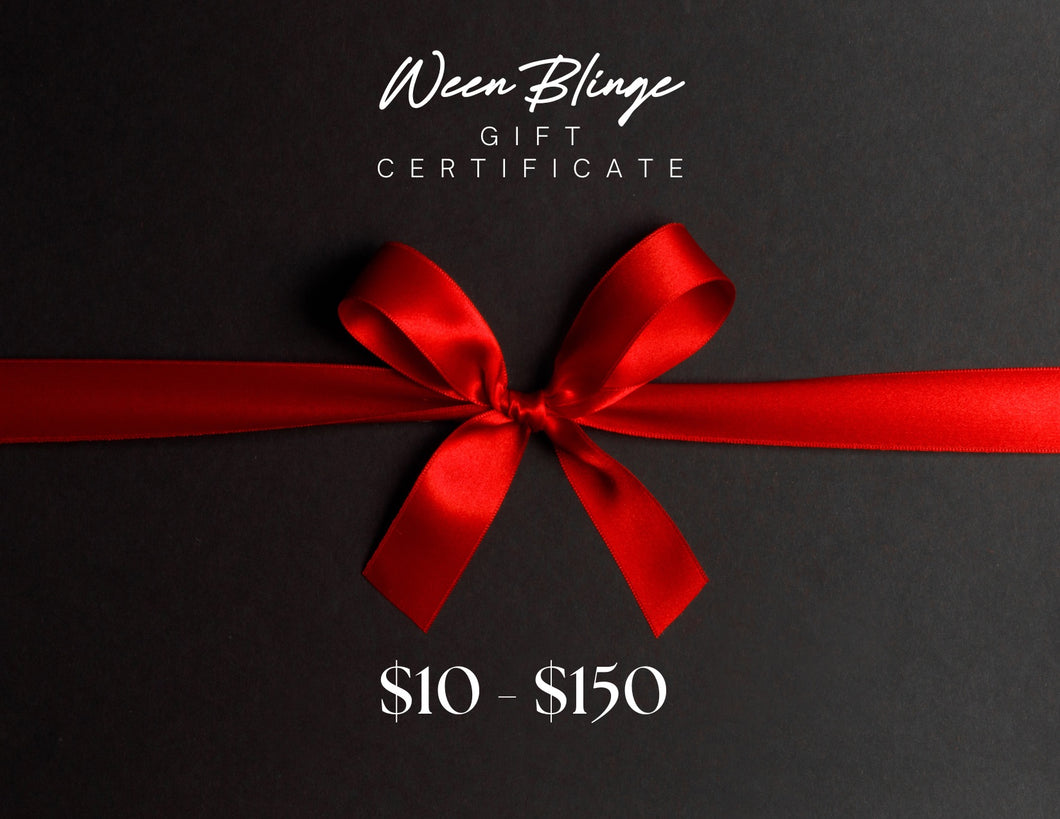 Ween Blinge gift card