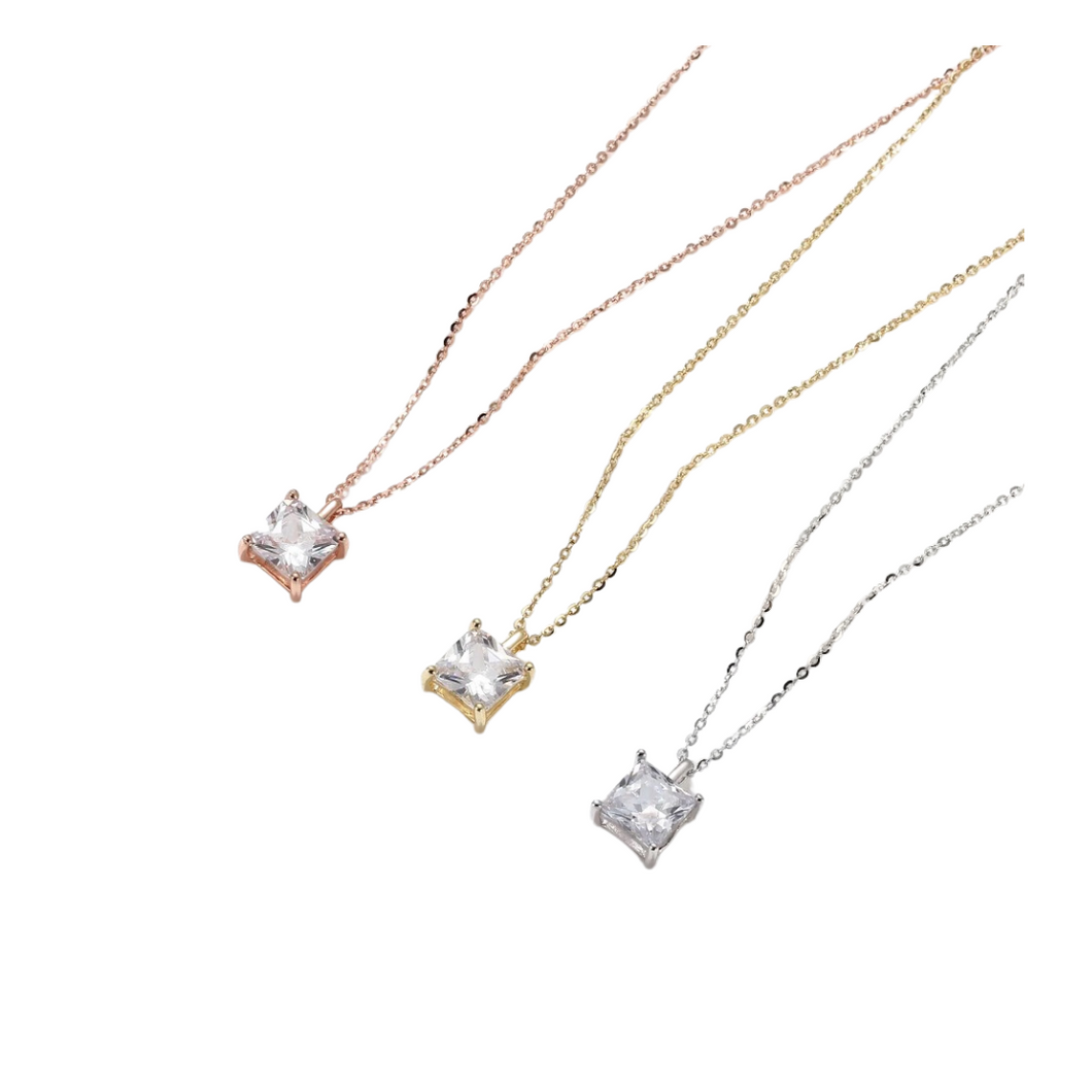 Princess Cut Necklace